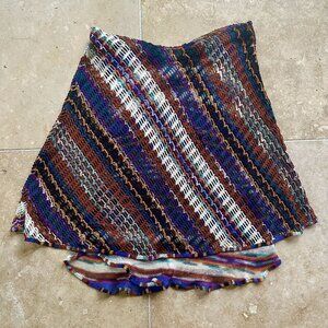Vintage Missoni Rayon Knit Mini Skirt medium